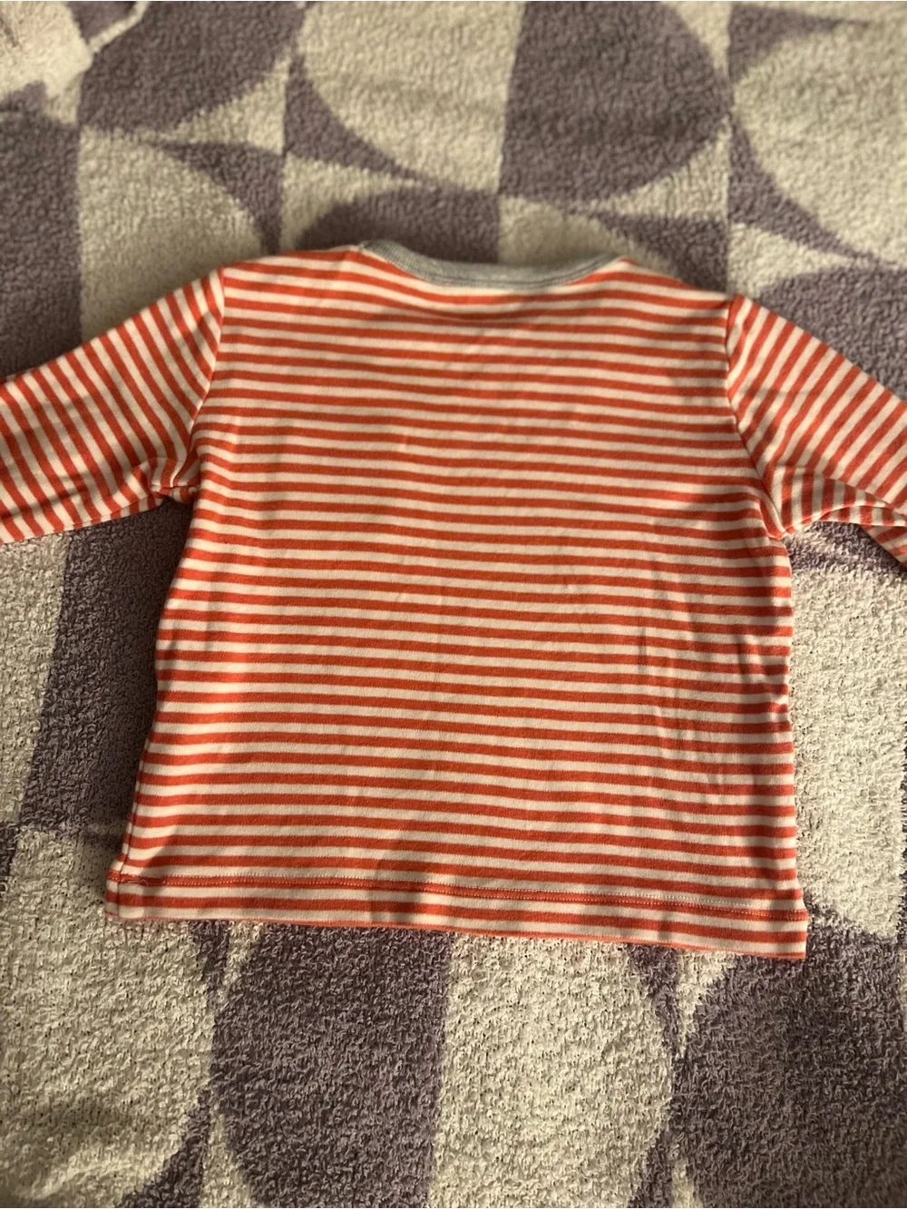 🐧 Baby Boden Two Piece Holiday Outfit Set | Red Stripes + Penguin Print